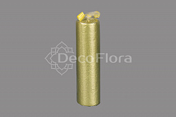 Свеча парафин Цилиндр D40 H150 - золото