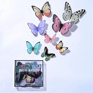 Бабочка 10см микс голубая,фиолетовая,розовая,светло-желтая в упаковке 32шт